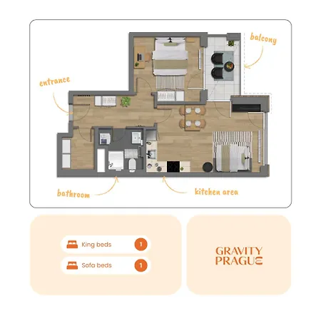 Апартаменты Design - Balcony, Free Parking, Yoga, 10 Mins To Center, By Gravity *